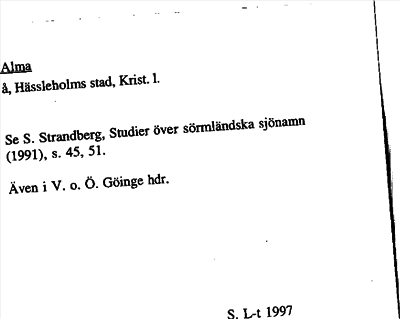 Bild på arkivkortet för arkivposten Alma