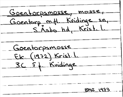 Bild på arkivkortet för arkivposten Goentorpsmosse