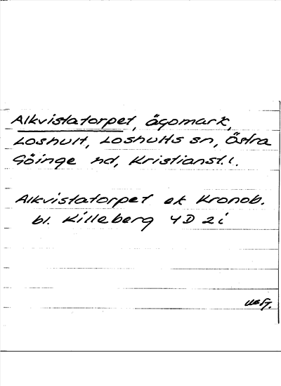 Bild på arkivkortet för arkivposten Alkvistatorpet