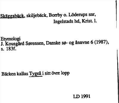 Bild på arkivkortet för arkivposten Skäggabäck