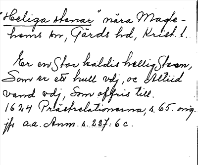 Bild på arkivkortet för arkivposten »Heliga stenen»