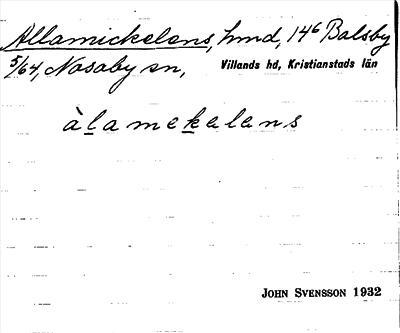 Bild på arkivkortet för arkivposten Allamickelens