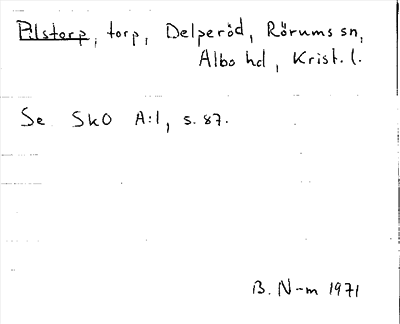 Bild på arkivkortet för arkivposten Pilstorp