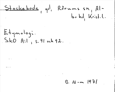 Bild på arkivkortet för arkivposten Stockeboda