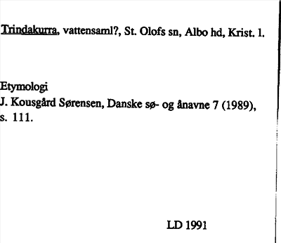 Bild på arkivkortet för arkivposten Trindakurra