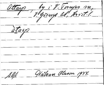 Bild på arkivkortet för arkivposten Attarp