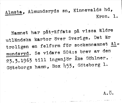 Bild på arkivkortet för arkivposten Almsta
