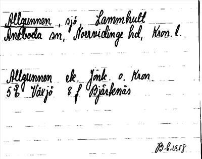 Bild på arkivkortet för arkivposten Allgunnen