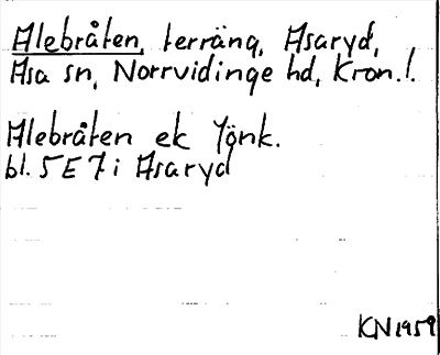 Bild på arkivkortet för arkivposten Alebråten