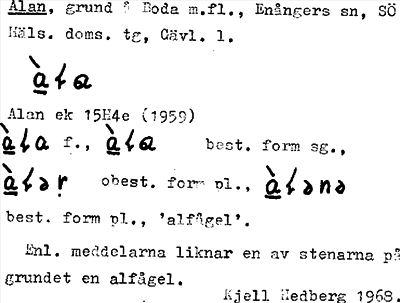 Bild på arkivkortet för arkivposten Alan