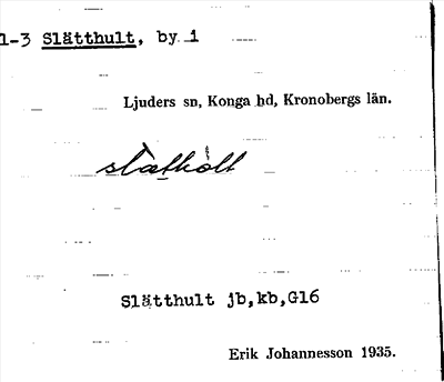 Bild på arkivkortet för arkivposten 1-3 Slätthult