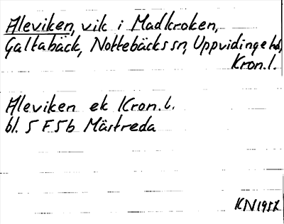 Bild på arkivkortet för arkivposten Aleviken