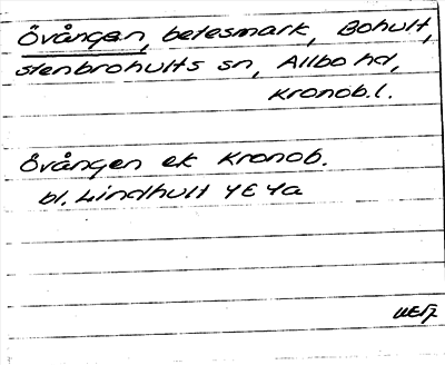 Bild på arkivkortet för arkivposten Övången