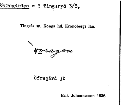 Bild på arkivkortet för arkivposten Övregården