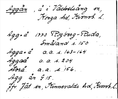 Bild på arkivkortet för arkivposten Aggån