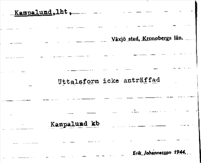 Bild på arkivkortet för arkivposten Kampalund