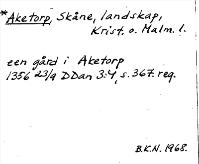 Bild på arkivkortet för arkivposten *Aketorp