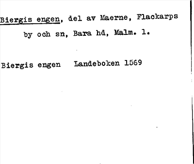 Bild på arkivkortet för arkivposten Biergis engen