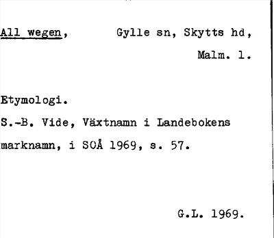 Bild på arkivkortet för arkivposten All wegen