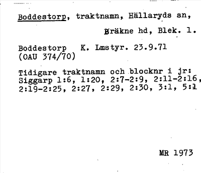 Bild på arkivkortet för arkivposten Boddestorp