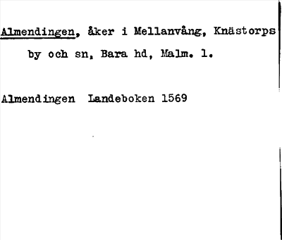 Bild på arkivkortet för arkivposten Almendingen
