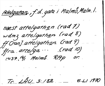 Bild på arkivkortet för arkivposten Adelgatan
