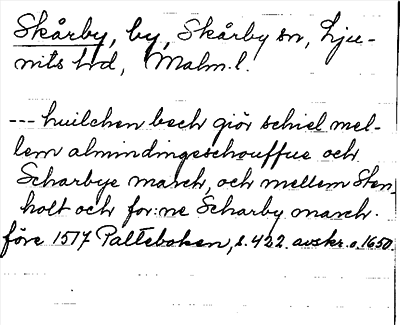 Bild på arkivkortet för arkivposten Skårby