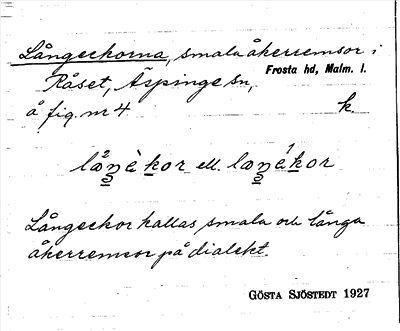 Bild på arkivkortet för arkivposten Långeckorna