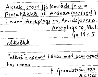 Bild på arkivkortet för arkivposten Aksek