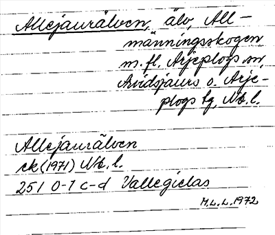 Bild på arkivkortet för arkivposten Allejaurälven