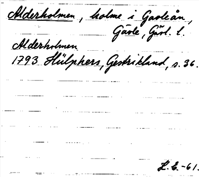 Bild på arkivkortet för arkivposten Alderholmen