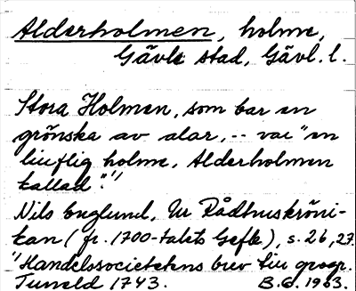 Bild på arkivkortet för arkivposten Alderholmen