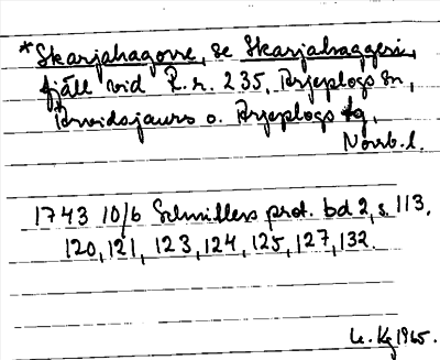 Bild på arkivkortet för arkivposten *Skarjahagove