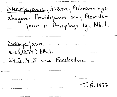 Bild på arkivkortet för arkivposten Skarjejaure