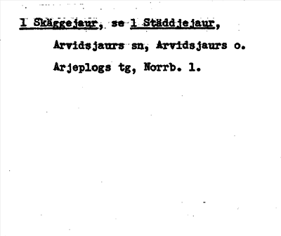 Bild på arkivkortet för arkivposten Skäggejaur, se Städdjejaur