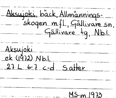 Bild på arkivkortet för arkivposten Aksujoki