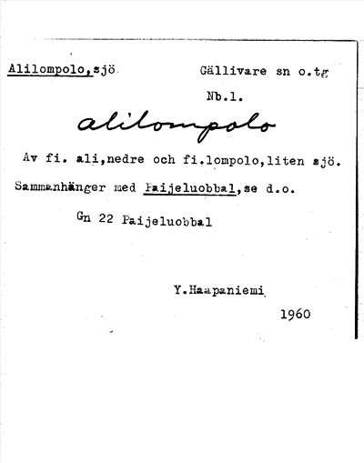 Bild på arkivkortet för arkivposten Alilompolo