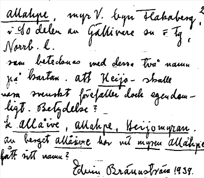 Bild på arkivkortet för arkivposten Allahpe