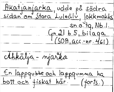 Bild på arkivkortet för arkivposten Akatjanjarka
