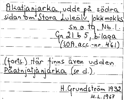 Bild på arkivkortet för arkivposten Akatjanjarka