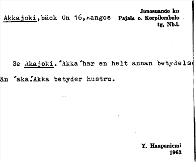 Bild på arkivkortet för arkivposten Akkajoki