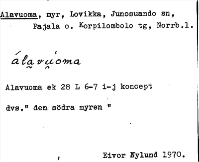 Bild på arkivkortet för arkivposten Alavuoma