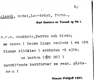 Bild på arkivkortet för arkivposten Alapää