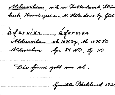 Bild på arkivkortet för arkivposten Alderviken
