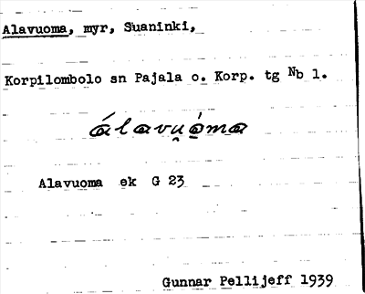 Bild på arkivkortet för arkivposten Alavuoma