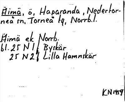 Bild på arkivkortet för arkivposten Äimä