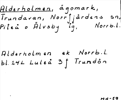 Bild på arkivkortet för arkivposten Alderholmen