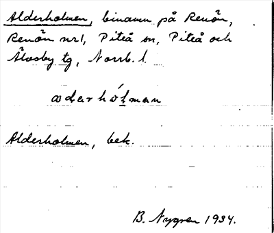 Bild på arkivkortet för arkivposten Alderholmen