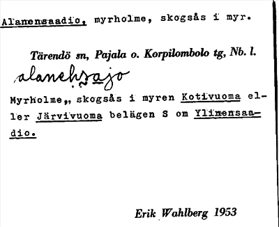 Bild på arkivkortet för arkivposten Alanensaadio