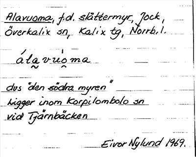 Bild på arkivkortet för arkivposten Alavuoma